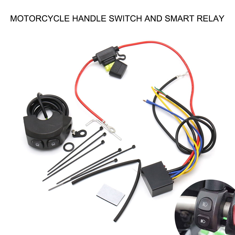 Motorcycle Handle Fog Light Switch Control Smart Relay Replacement for