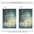 thumbnail image 4 of Yayeee Garden Flag 28" x 40" Double Sided Outdoor Yard Lawn Holiday Decorations, Night Forest Scene, 4 of 6