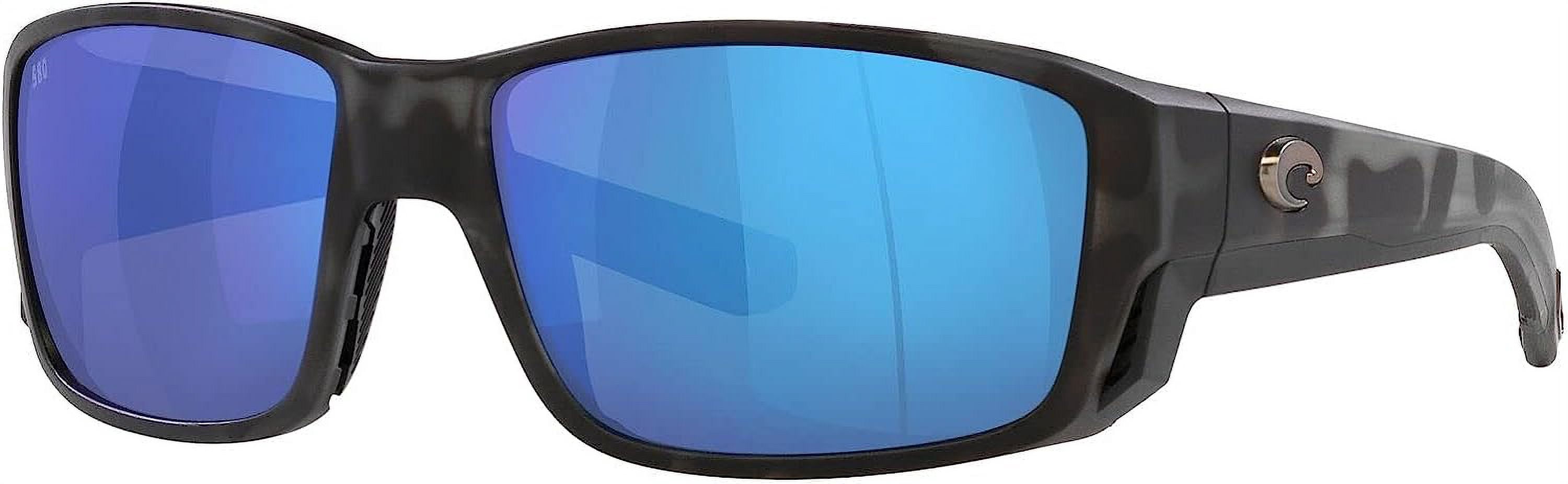 Costa Del Mar Tuna Alley Pro Blue Mirror Polarized Glass Men's Sunglasses 6S9105 910513 60