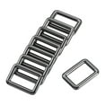 thumbnail image 1 of Unique Bargains 25x15mm Rectangle Buckles Zinc Alloy Black 8Pack, 1 of 5