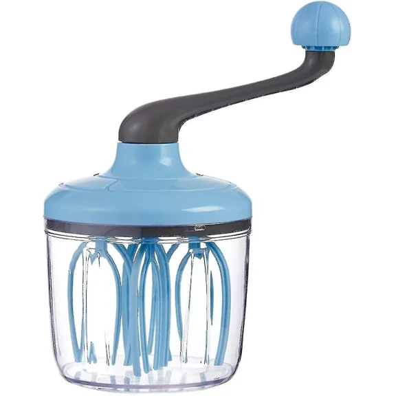 Rotary Hand Whisk Manual Whisk Egg Beater Rotary Handheld Egg Frother Mixer For Baking Cooking