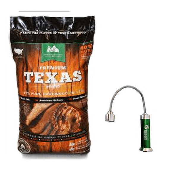 Green Mountain Grills Texas Blend Pellets with Free Grill Light