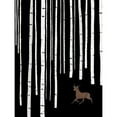 thumbnail image 3 of Straatsma, Leah 15x18 Black Modern Framed Museum Art Print Titled - Deer In Birch Woods, 3 of 5