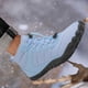 thumbnail image 5 of Botas de Nieve WDOplteas Con Forro Piel Zapatos Nieve para Tobillo Mujeres Hombres para Senderismo Azul 36, 5 of 9