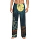 thumbnail image 1 of Fotbe Moonlit Skeleton Campfire Pantalones de Pijama para Hombre, Pantalones de Dormir, Pantalones de Casa con Cintura Ajustable y Bolsillos-XX-Large, 1 of 6