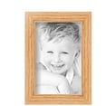 thumbnail image 2 of ArtToFrames 4" x 6" Red Oak Wood Picture Frame, 4x6 inch Brown Wood Poster Frame (WOM-4878), 3 Pack, 2 of 6