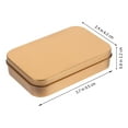 thumbnail image 3 of Shisuyan 2Pcs Small Metal Tin Box Decor Golden Tinplate for Loose-leaf Tea, 3 of 8