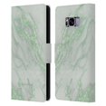 thumbnail image 1 of Head Case Designs Officially Licensed Nature Magick Marble Metallics Green Leather Book Wallet Case Cover Compatible with Samsung Galaxy S8, 1 of 6