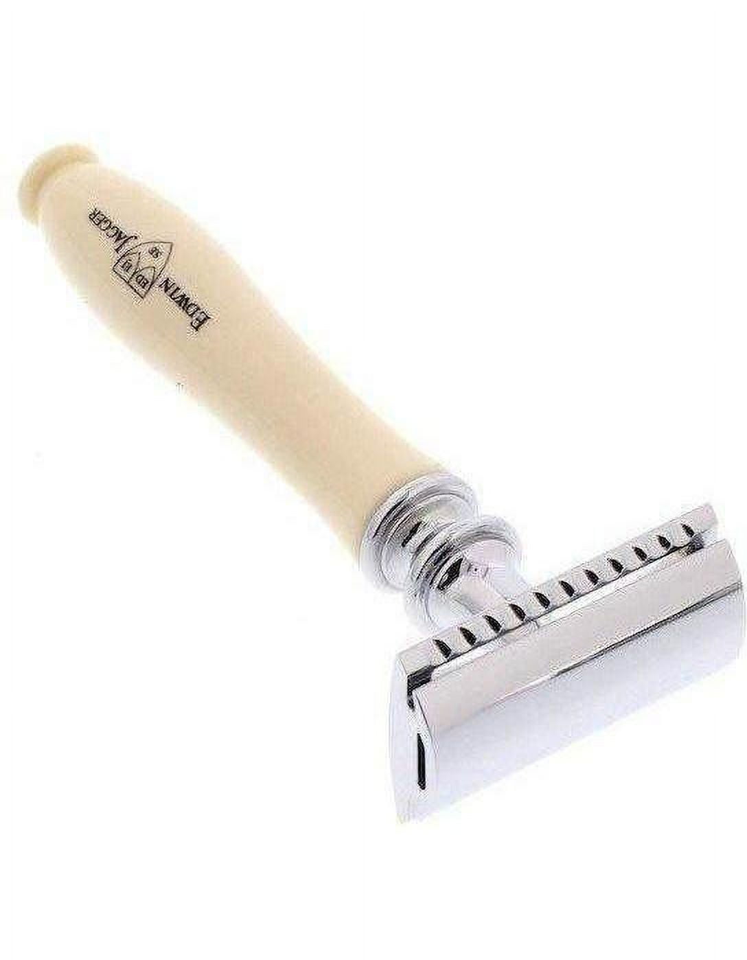 Edwin Jagger Chatsworth Double Edge Safety Razor, Imitation Ivory