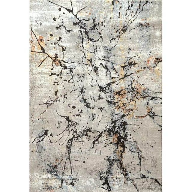 Dynamic Rugs MN465841999 3 ft. 11 in. x 5 ft. 7 in. Million 5841 Rug, 999 Grey