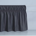 thumbnail image 4 of UniVerse Wrap Around Bed Skirt Three Fabric Sides Elastic Dust Ruffled 24 Inch Tailored Drop,Easy to Install Fade Resistant-Dark Grey, Queen/King, 4 of 12