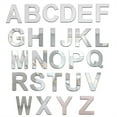 thumbnail image 2 of Splihome Acrylic Mirror Wall Stickers 26 Alphabet English Letters Diy Decor Mural Silver B, 2 of 4