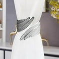 thumbnail image 2 of SLYNSHome Curtain Tiebacks Metal Alloy Spring Design Curtain Holdback Feather Carving Style Curtain Ties Curtain Holdbacks for Drapes Window Living Room Coffee Shop Home Decoration, 2 of 6