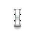 thumbnail image 3 of Benchmark� Argentium Silver 10mm Comfort-fit High Polished Milgrain Design Wedding Band Ring, 3 of 7