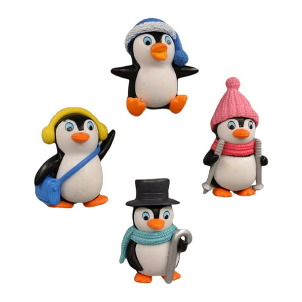 Figuras De Pingüinos, Animales Marinos Adorables, Figuras De Pingüinos, Juego De Figuras De Acción, Muñecos, Juguetes Para Decorar Tartas