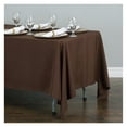 thumbnail image 2 of LinenTablecloth 70 x 120-Inch Rectangular Polyester Tablecloth Chocolate, 2 of 6