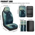 thumbnail image 6 of Xoenoiee Dachshund Starry Night Print Car Seat Cover Full Set, PU Leather Front Seat Covers Universal Seat Belt Pads Waterproof Armrest Cover, 5 Piece Auto Accessories for Cars, SUVs, Trucks, 6 of 7