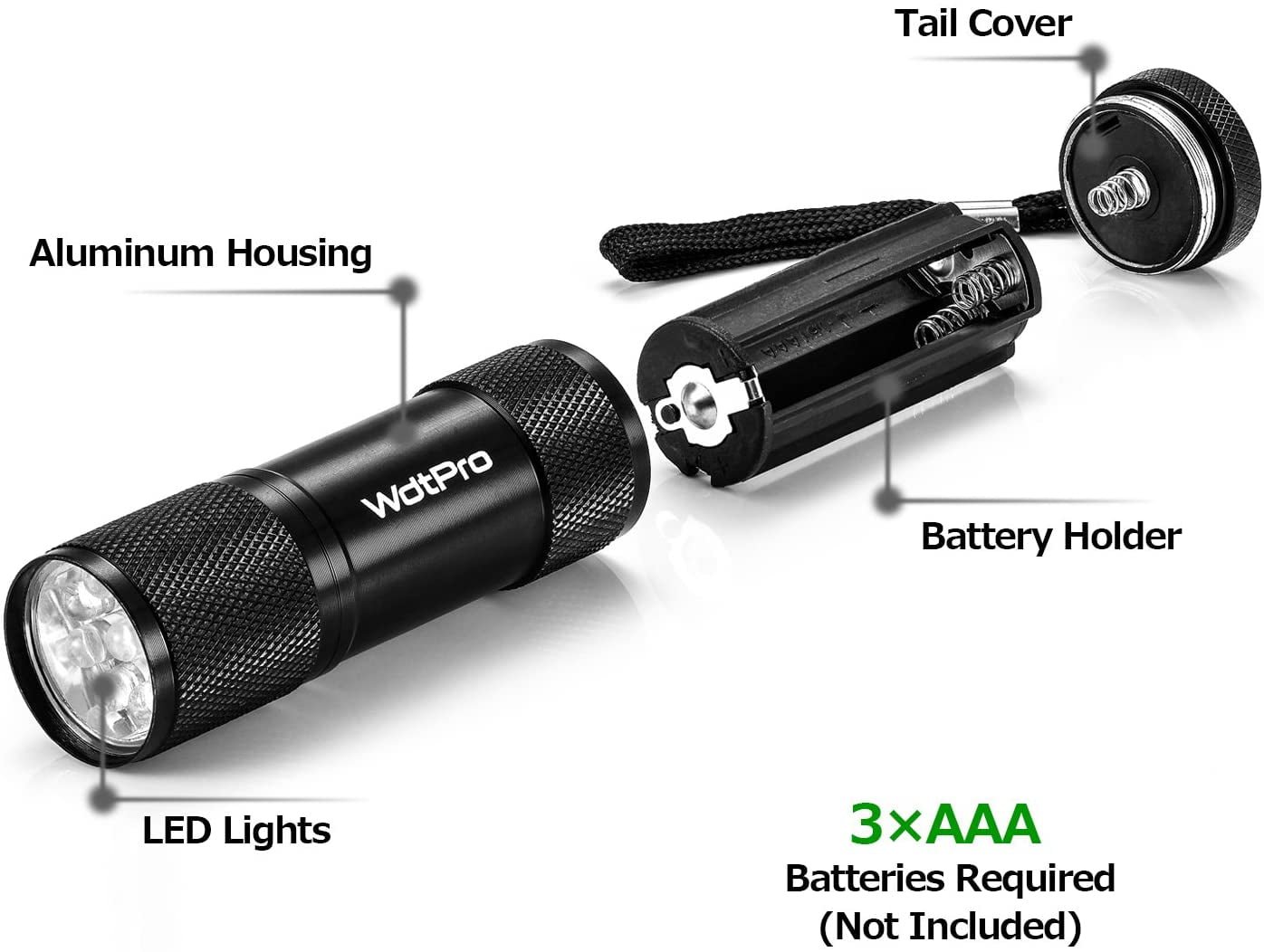 8000Lumens-Portable Super-Bright-Led USB Rechargeable Pen-Pocket Torch-Lamp 