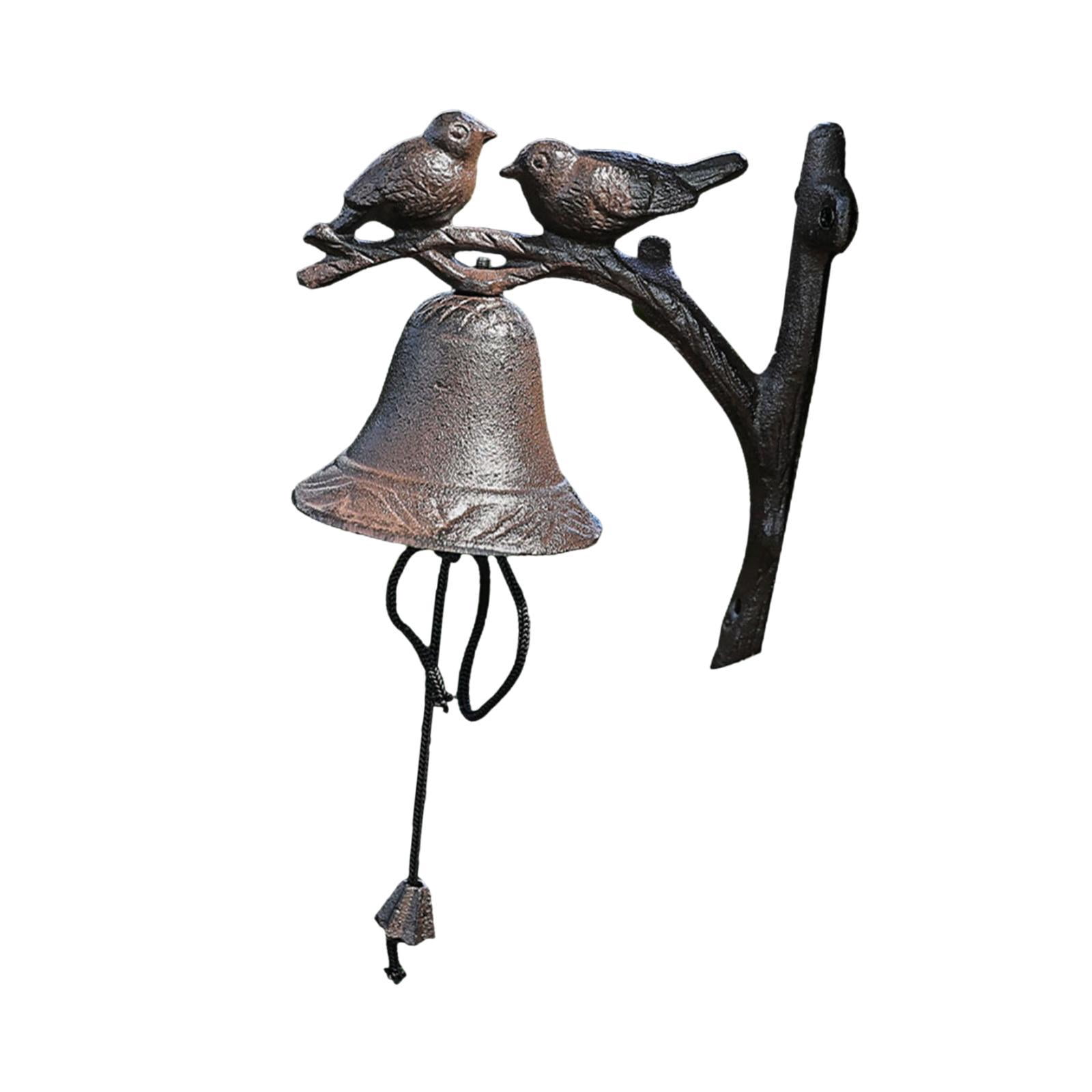 Esquirla Wall Mounted Dinner Bell Bird Ideal Gift, Metal Bell, Farmhouse Decor Bird Door Bell Decorative Bell Solid for Garden Home