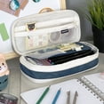 thumbnail image 4 of Wrapables Large Capacity Pencil Case, Expandable Pencil Pouch for Stationery Tools, Navy, 4 of 6