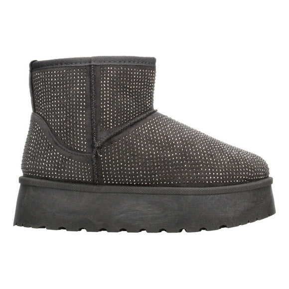 Botin Mujer Berlin Gris Australiana Invierno Plataforma 4 Cm gris 23 MX