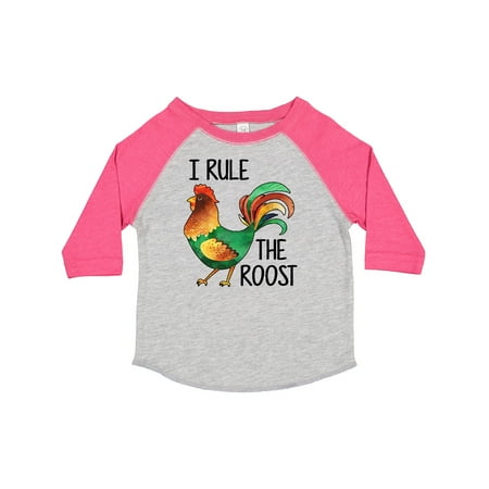 

Inktastic Farmer I Rule the Roost Rooster Gift Toddler Boy or Toddler Girl T-Shirt