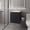 Wenge Particle Board Melamine, variant on LHSHID Shoshoni Bathroom Vanity with two Doors,White