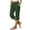 Army Green15, variant on Sweatpants Women Cotton Linen Loose Straight Leg Elastic High Waist Side Slit Button Detail Capri Cropped Solid Pants with Side Pockets Jeans for Women