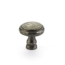 Schaub And Company 131 Artifex Rustic 1-1/2" Hammered Look Solid Britannium Pewter Round