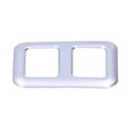 thumbnail image 4 of Marco de botón de remolque de maletero trasero, embellecedor plateado ABS apto para Land Rover Defender 2020-2021, 4 of 5