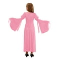 thumbnail image 2 of Doomiva Medieval Princess Dress for Girls Bell Sleeve Maxi Dancewear Victorian Queen Gown Pink 14, 2 of 7