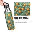 thumbnail image 4 of Yayeee 20oz Insulated Water Bottle Double Wall Stainless Steel with Flip Straw Lid, Orange Tree Pattern, 4 of 7