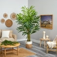 thumbnail image 4 of Nearly Natural 8' King Palm Artificial Tree in Handmade Natural Jute and Cotton Planter, 4 of 4