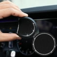 thumbnail image 1 of 2PCS Bling Car Cup Coaster, Bling Car Interior Accessories 2.75 Pulgadas, Rhinestone Antideslizante Insert Coaster Drink Pads, Adecuado para Mayorí Soledad Posavasos Bling Car, 1 of 9
