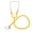 Yellow, variant on NestledNature Heart Detection Stethoscope,Body Care Tool,Professional Single Stethoscope Aluminium Alloy Heart Lung Detection Echoscope