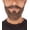 Dark Brown, variant on HPO White Short Boxed Stubble Beard with Connected Mustache - Fake Facial Costume Hair Props
