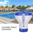 thumbnail image 2 of Floating Swimming Pool Chemical Chlorine Dispenser with Thermometer Tablet Holder, Pool Floating Tablet Dispenser, 2 of 8