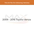 thumbnail image 2 of MAX Advanced Brakes - Brake Kit For 2009-2016 Toyota Venza| Carbon Ceramic Brake Pad and Rotor Kit Front and Rear| Daily Driving Geomet Coated Brake Rotors, 2 of 9