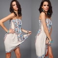 thumbnail image 4 of Vestido Mini Bohemio Zulema Sin Tirantes Caqui XL, 4 of 8
