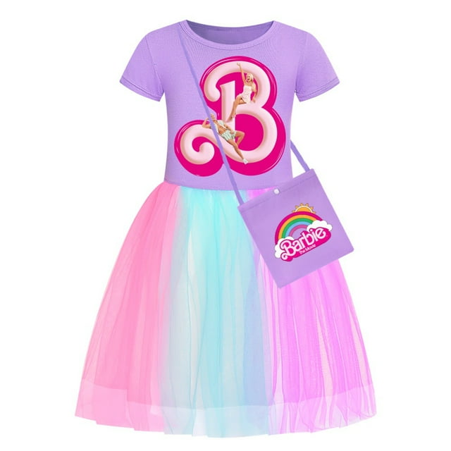 Barbie Girl Dress, Rainbow Lace Dress