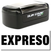Slim Pre-Inked Expreso Stamp, Slim 1444, Ultra Slim Design, Impression Size 1/2" by 1-3/4", Up to 25,000 Impressions - Black Ink
