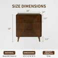thumbnail image 5 of FOROUTIA Morden 3 Drawers Dresser with Storage,Walnut Finish Dressers for Bedroom, 5 of 6