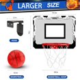thumbnail image 2 of Indoor Over Door Mini Basketball Hoop Set for Kids Adults, Upgrade Wall Mount Basketball Hoop for Wall with Large Dunk Rim, Room Basketball, 2 of 7