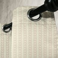 thumbnail image 4 of Ambesonne Geometric Grommet Curtain, Vertical Ornaments, 50" x 63", Cream and Pale Pink, 4 of 6