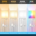 thumbnail image 3 of Modern Shelf Floor Lamp With Wireless & Fast Charging Usb Ports Type C Port 2 Power Outlets 3 Tier Storage For Bedroom White, 3 of 9