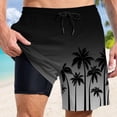 thumbnail image 4 of Kcolen Mens Swim Trunks 9 Inch Lined Drawstring Board Shorts Men's Light Upf Swimwear Mens Swim Trunks Summer Beach Oversized Bathing Suit Beach Board Shorts, 4 of 4