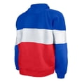 thumbnail image 3 of Men's New Era Red New England Patriots Big & Tall Throwback Colorblock Raglan Pullover Hoodie, 3 of 3