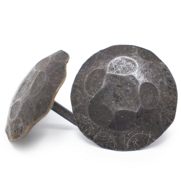 1.25" Diameter Decorative Nails Door Clavos Hammered Iron Hand Crafted for Barn Doors, Gates & Shutters – Various Finishes Available – Pack Quantities of 10, 25, 50