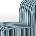 thumbnail image 4 of Designart « Maritime Azure Stripes I » Fauteuil d'Appoint Rembourré à Rayures Bleues - Fauteuil Moderne pour Chambre, 4 of 7