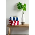 thumbnail image 4 of Design Imports 70044A 26 x 82 in. Blue Stripe Lounge Chair Beach Towel With Top Fitted Pocket, 4 of 6